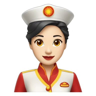 Hainan Airlines cabin crew sticker