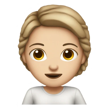 White girl with coffee sticker