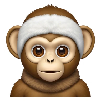 monkey with ski mask sticker
