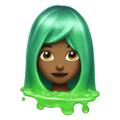 Girl in slime sticker