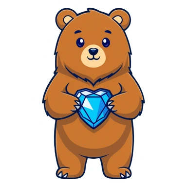 A Mana Bear sticker