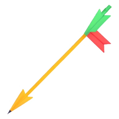 arrow with speed motion lines sticker