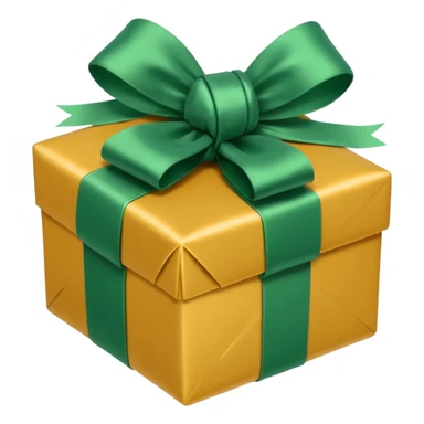 a green (#00ff33) christmas gift. sticker