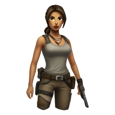 Lara Croft sticker