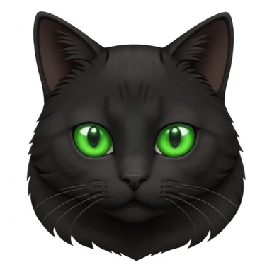 black Office cat sticker