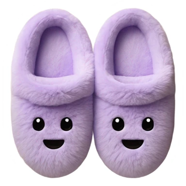 cozy slippers light purple sticker