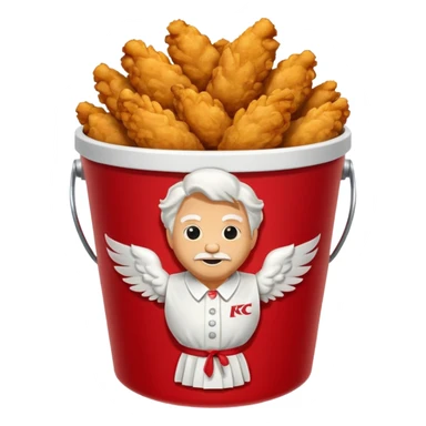 KFC chicken bucket sticker