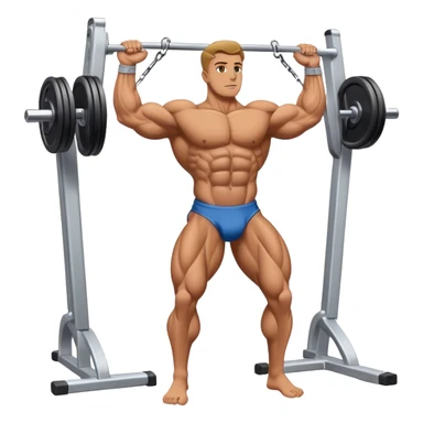 standing bodybuilder hip abduction cable machine exercise sticker