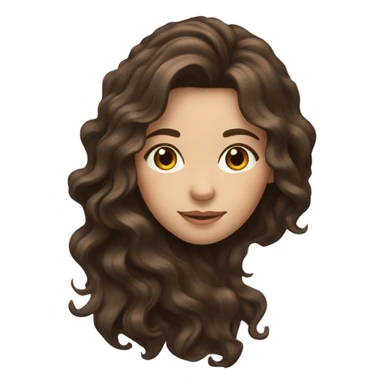 brunette girl sticker