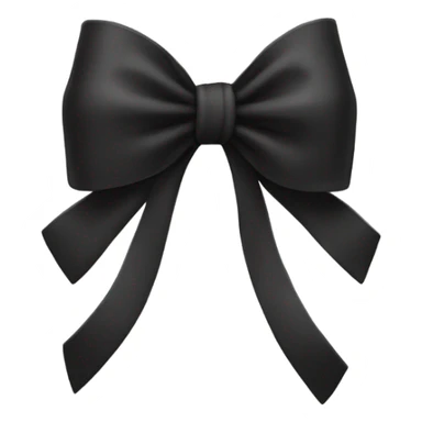 Black bow sticker