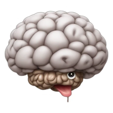 brain poop sticker