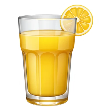 yellow juice in glass sticker