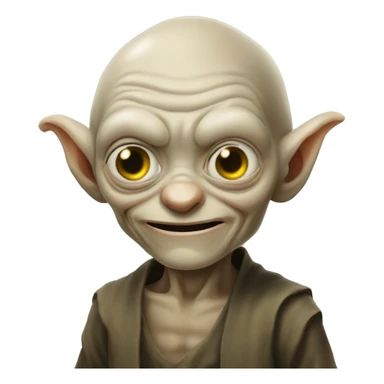 gollum cosplaying as goll sticker