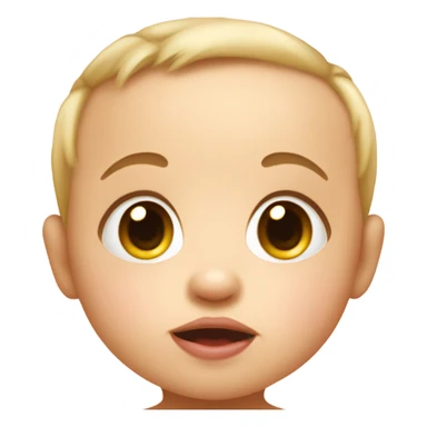 cute baby with big cheeks sticker