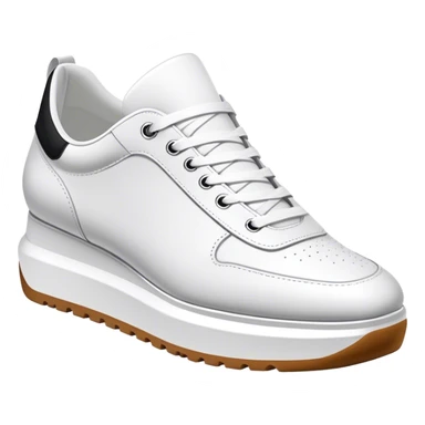 White sneaker platform shoes sticker
