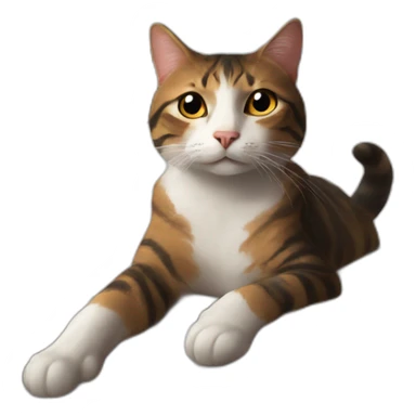 sunday with my cat on my bed sticker