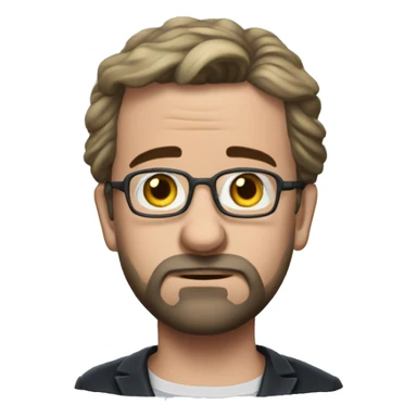 photorealistic Charles Michel sad sticker