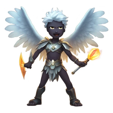 gemini angel vs demon epic battle sticker