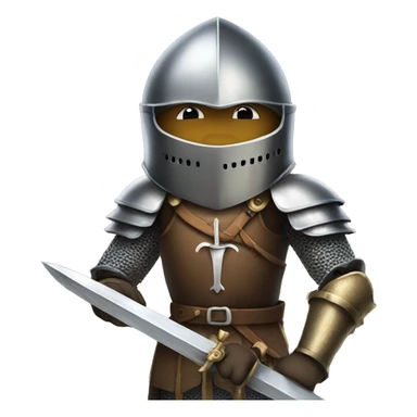 A knight holding a sword  sticker