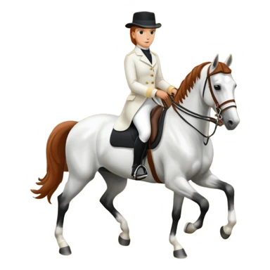 lipizzaner horse & rider sticker