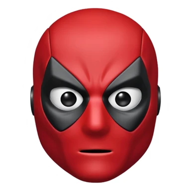 Deadpool solo la mascara como emoji  sticker