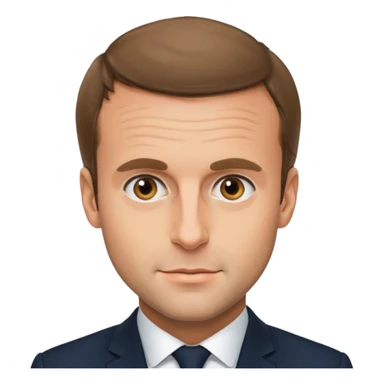 emanuel macron très réaliste  sticker