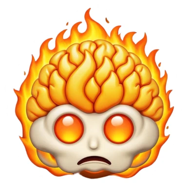brain in the fire sticker