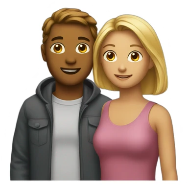 Two people talking sticker