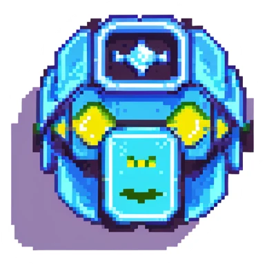 Discord logo reimagined as a Geometry Dash game icon, sharp geometric shapes, glowing outlines, dynamic style sticker