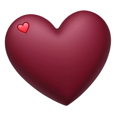 Corazón de color vinotinto, para el teclado sticker