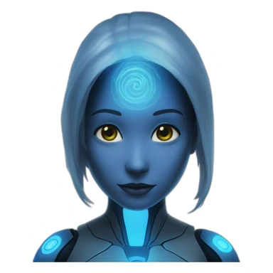 cortana hologram sticker