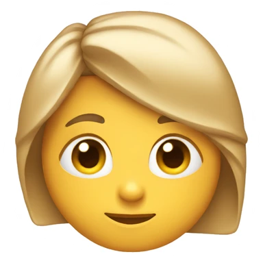 Shy face with a bow on head sticker