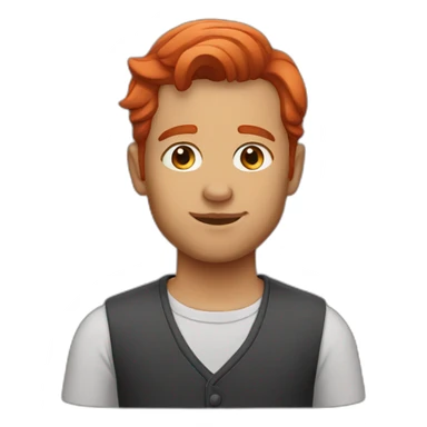 Mentor red hair sticker