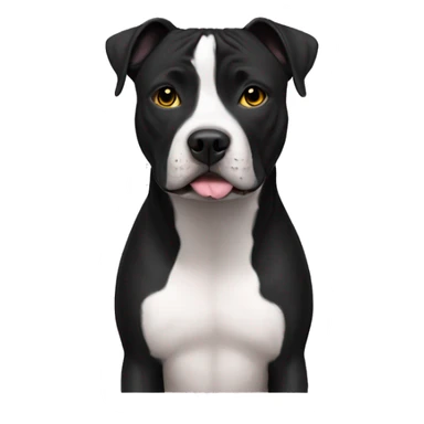 American Staffy black sticker