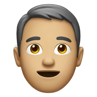 person tapping head sticker