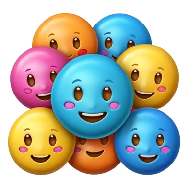 bonbon candy with face sticker