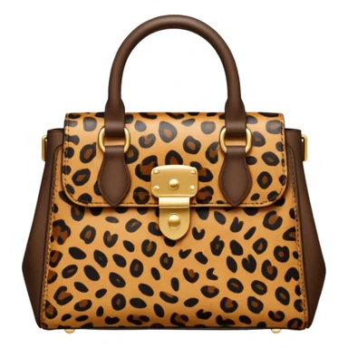 leopard print bag sticker