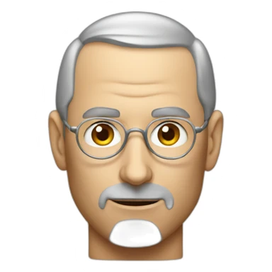 steve jobs head emoji sticker