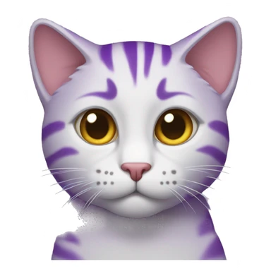 Un gato morado  sticker