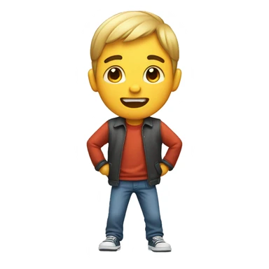 Boy who’s shaking his hip sticker