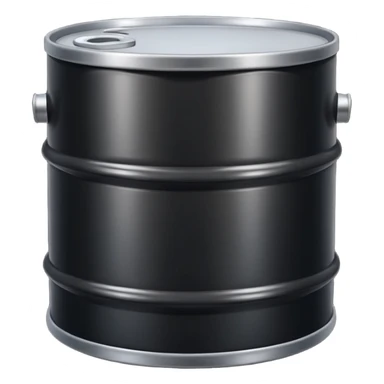 black oil drum в мультяшном реалистичный стиль, мягкий свет, чистые контуры, детализировано, гладкая sticker