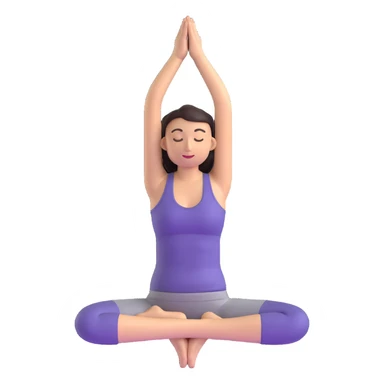 person doing yoga sticker