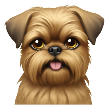 Tan New Year’s Brussels Griffon  sticker