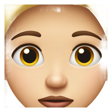 Person making pouting face sticker