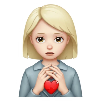  heart broken with ring sticker