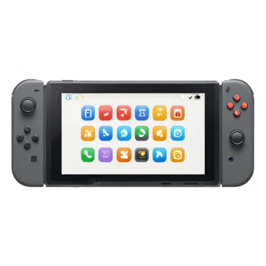 Nintendo Switch console with screen on sticker