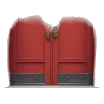 red door sticker