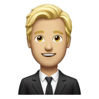 Rich blonde dude  sticker