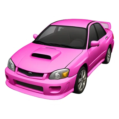 pink 2004 wrx impreza  sticker