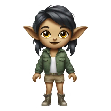 Good looking girly gremlin  sticker